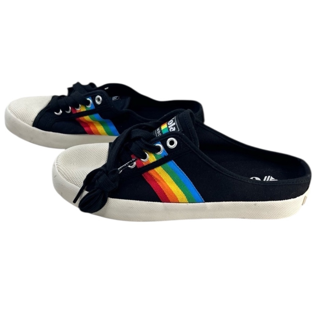 Gola Classics Women's Coaster Rainbow Mule Plimsolls, Rainbow and Black, Size‎ 7